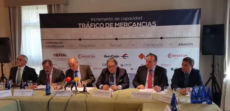 Reunión empresarios aragoneses y valencianos en Teruel