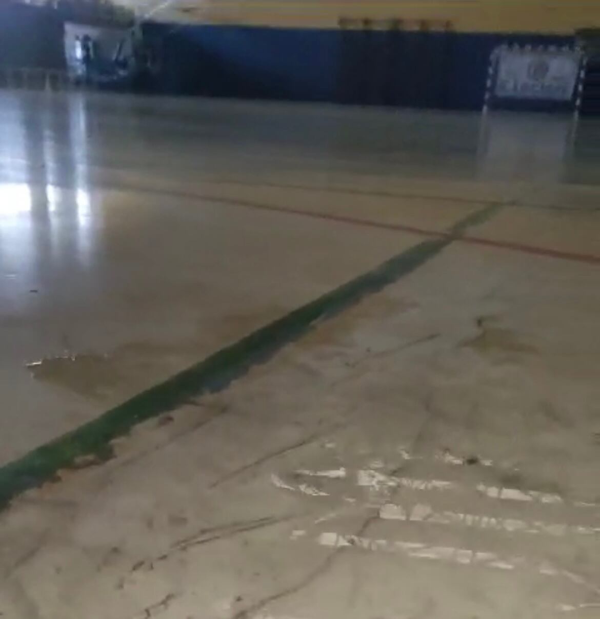 Estado que presenta el pabellón del Hispánico.