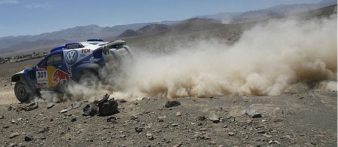 Carlos Sainz, durante el Dakar 2009