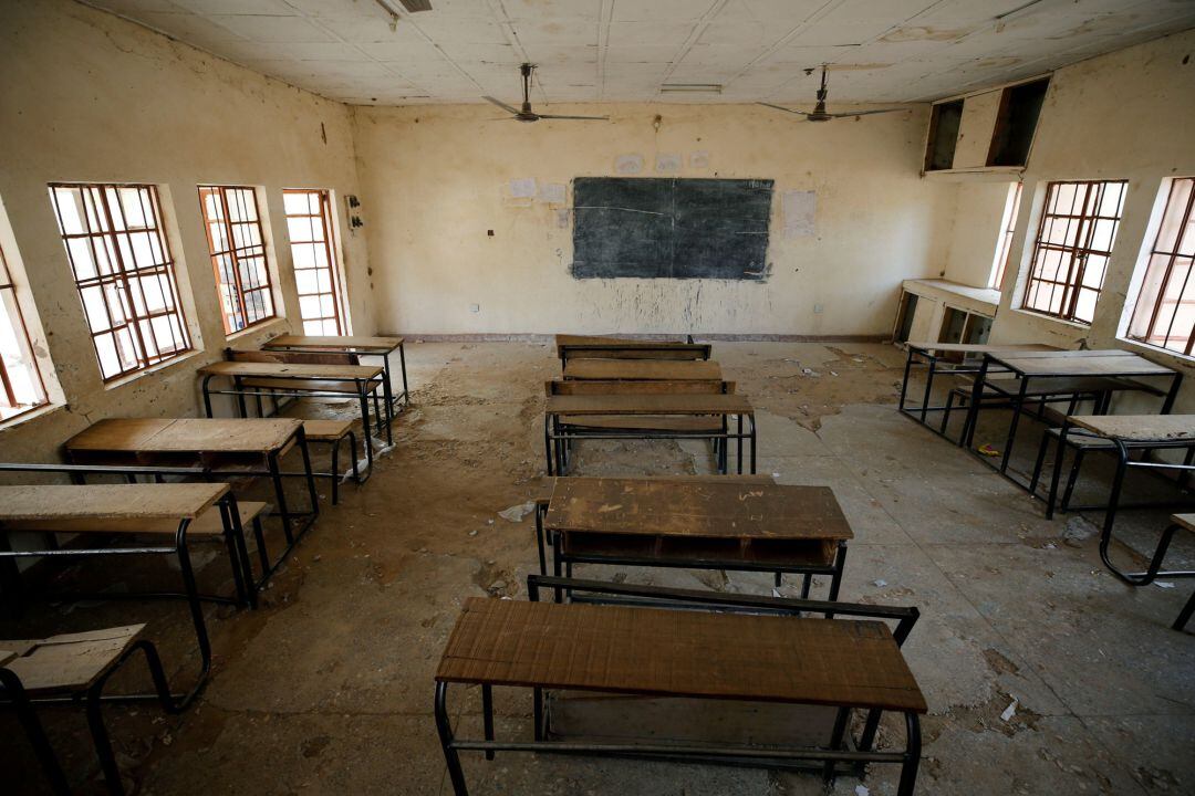 Una imagen de archivo de una escuela en Dapchi, Yobe, donde fueron secuestradas una docena de niñas.