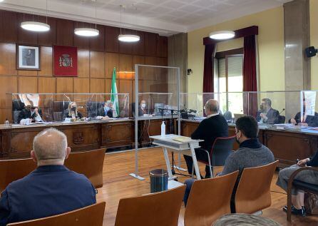 José Merino durante su declaración en el juicio.