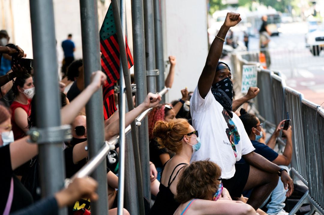 Protestas en Nueva York (EEUU) por la muerte de George Floyd a manos de la policía.