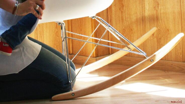 Mi madre con mecedora