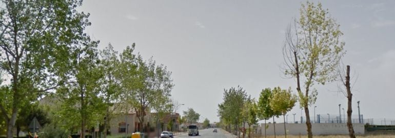 Avenida de las Américas en Pedro Muñoz (Ciudad Real) en dónde una persona ha fallecido al chocar frontalmente contra un árbol 