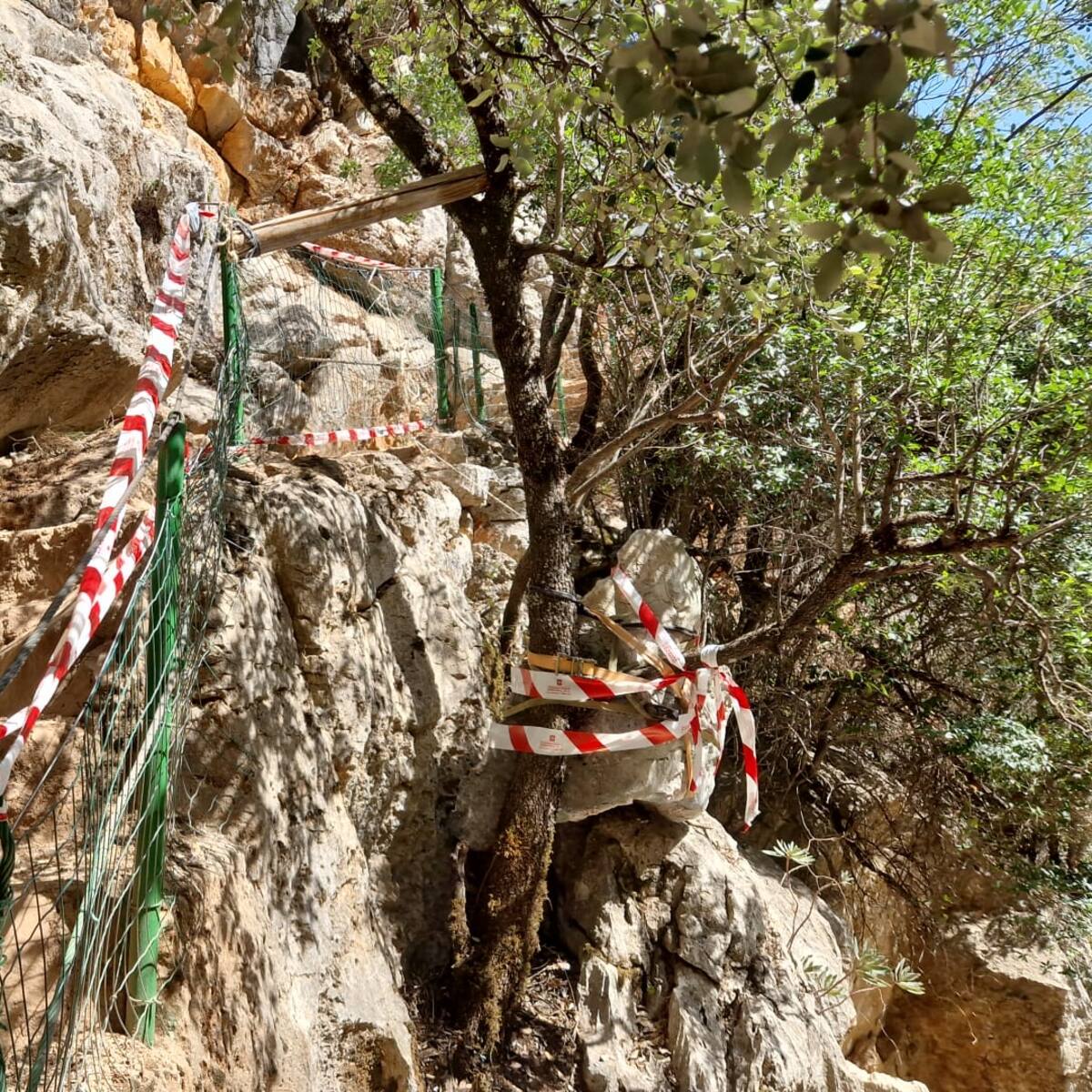 Cerrado el sendero Cerrada del Utrero, en el Parque Natural de las Sierras de Cazorla, Segura y Las Villas, por riesgo de desprendimiento