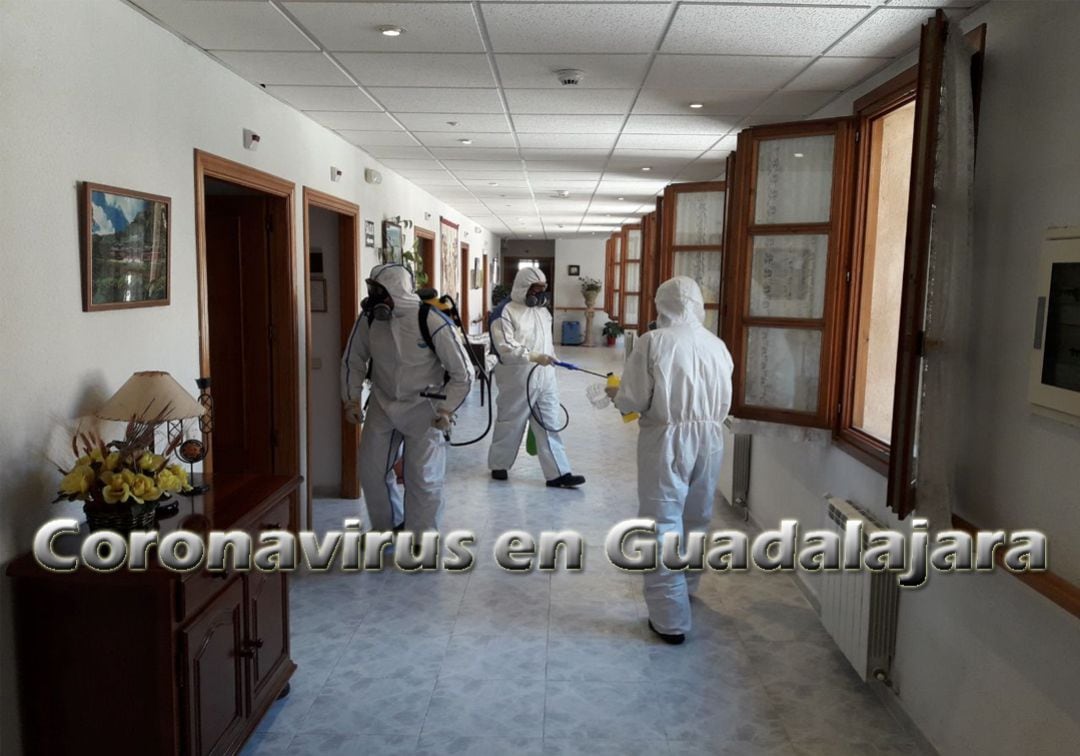 Desinfección residencia mayores de Sigüenza