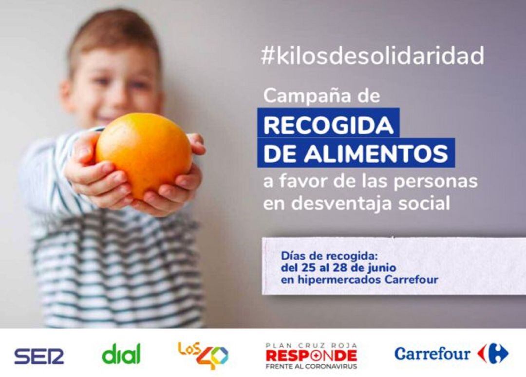 Cadena SER, Los 40 y Dial lanzan KilosDesolidaridad, con Cruz Roja y la Fundación Solidaridad Carrefour