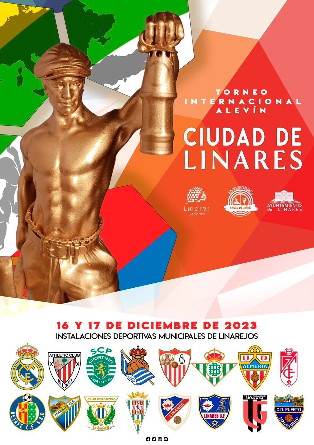 Imagen promocional del Torneo Internacional Alevín Ciudad de Linares 2023.