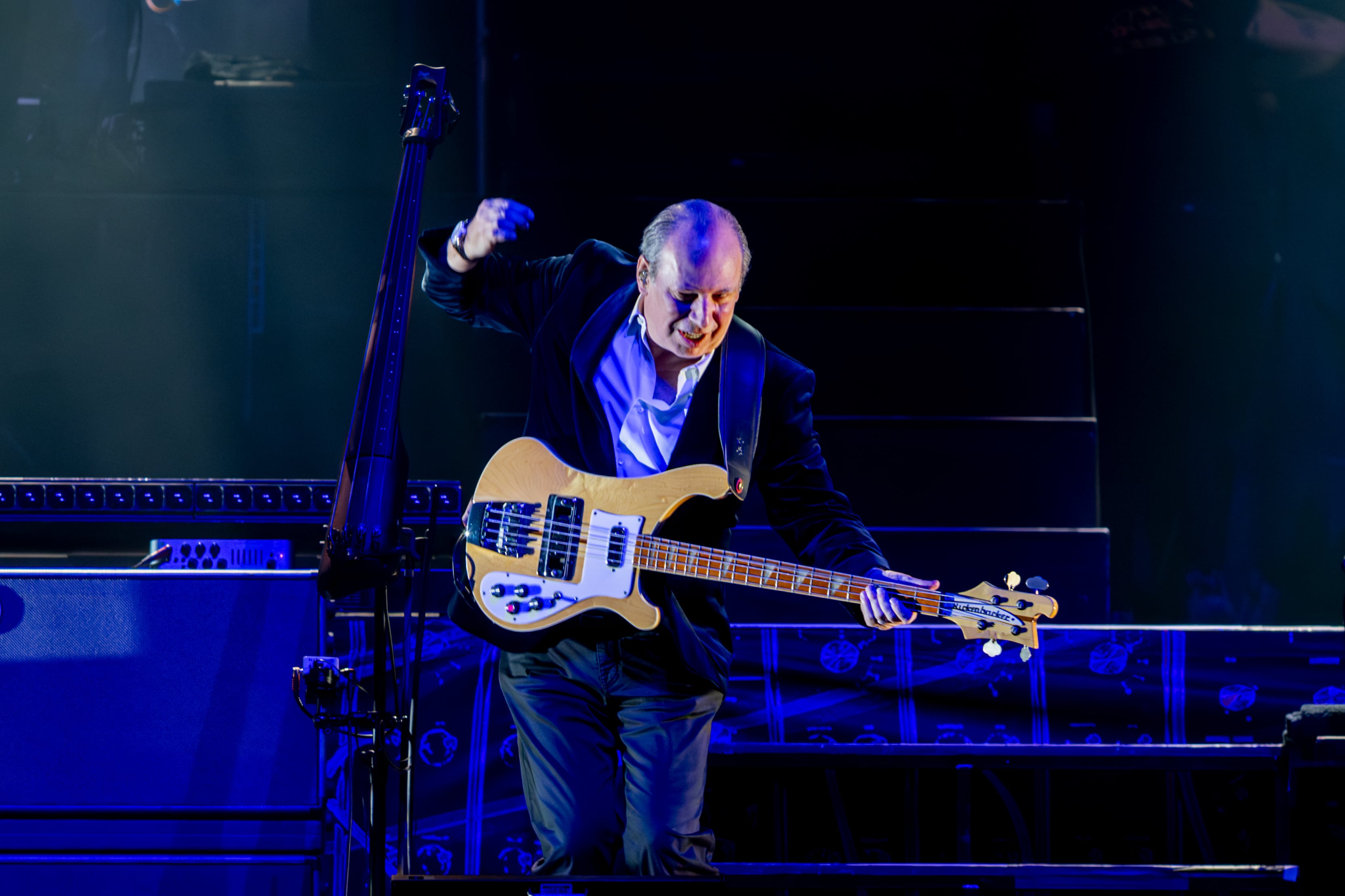 El compositor alemán Hans Zimmer en su concierto en el Movistar Arena de Madrid.