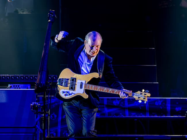 El compositor alemán Hans Zimmer en su concierto en el Movistar Arena de Madrid.