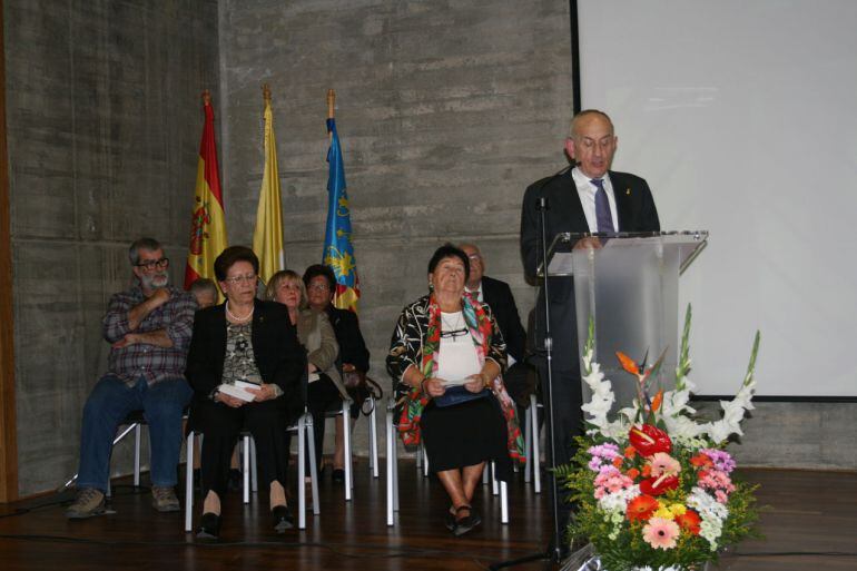 El ilicitano José Antonio Ramón Parres durante el acto