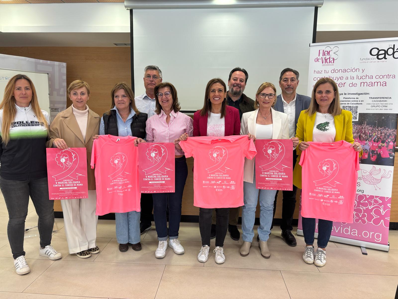 Presentación de la V Marcha contra el Cáncer de Mama en Almassora