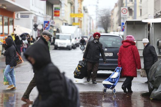 Una calle céntrica de Viena.