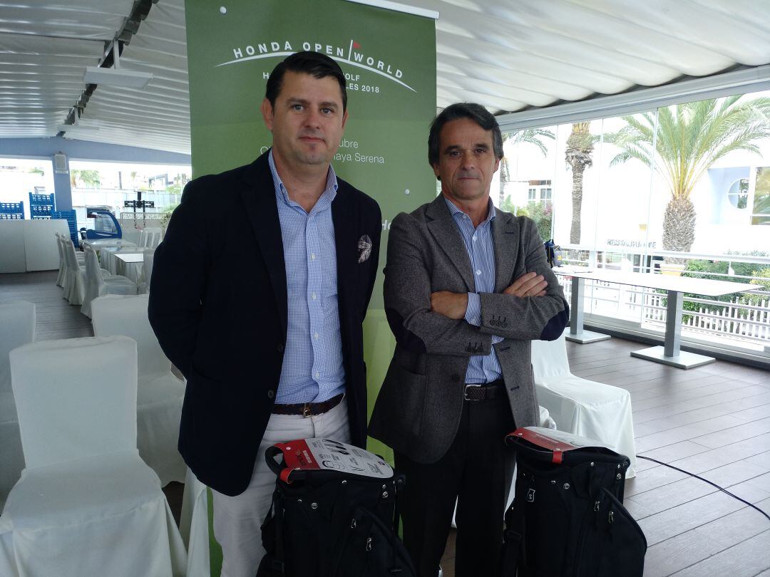 Tato y Juanjo Fernández en la presentación del torneo.