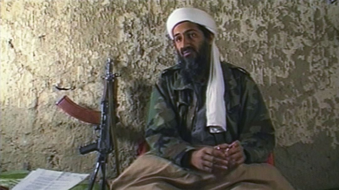 Imagen de Osama Bin Laden durante una entrevista en 1998