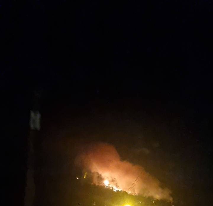 Foto de archivo del incendio registrado e 16 de septiembre en Arbo