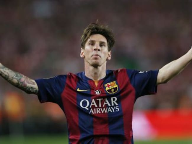 Messi celebra su gol en la final de la Copa.