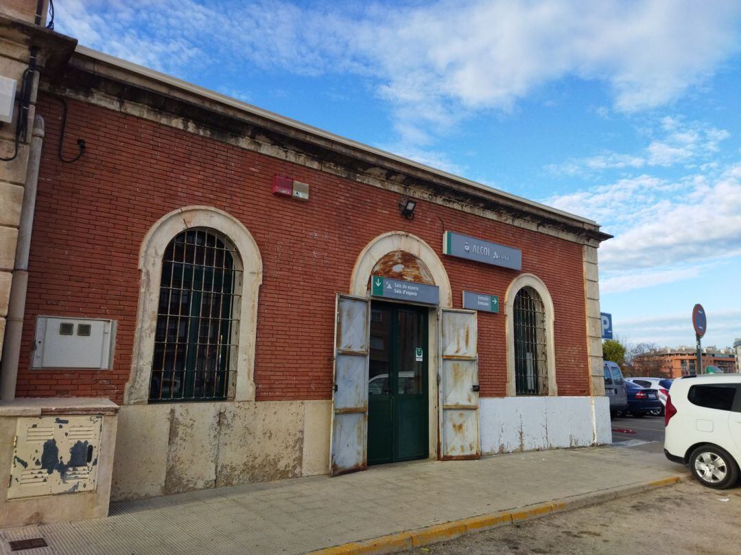 Una imagen de archivo de la estación de Alcoy.