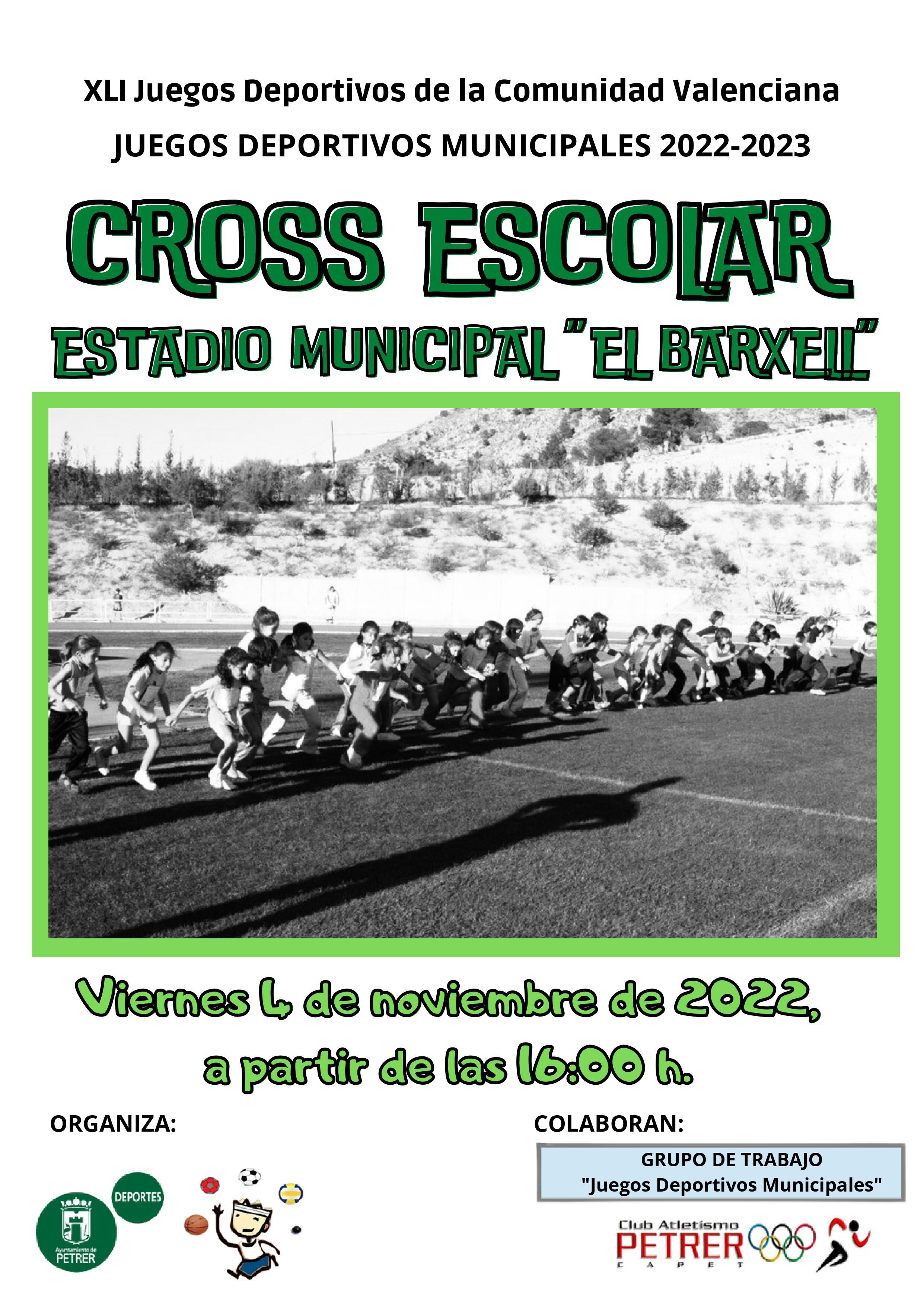 Cartel del Cross Escolar de Petrer