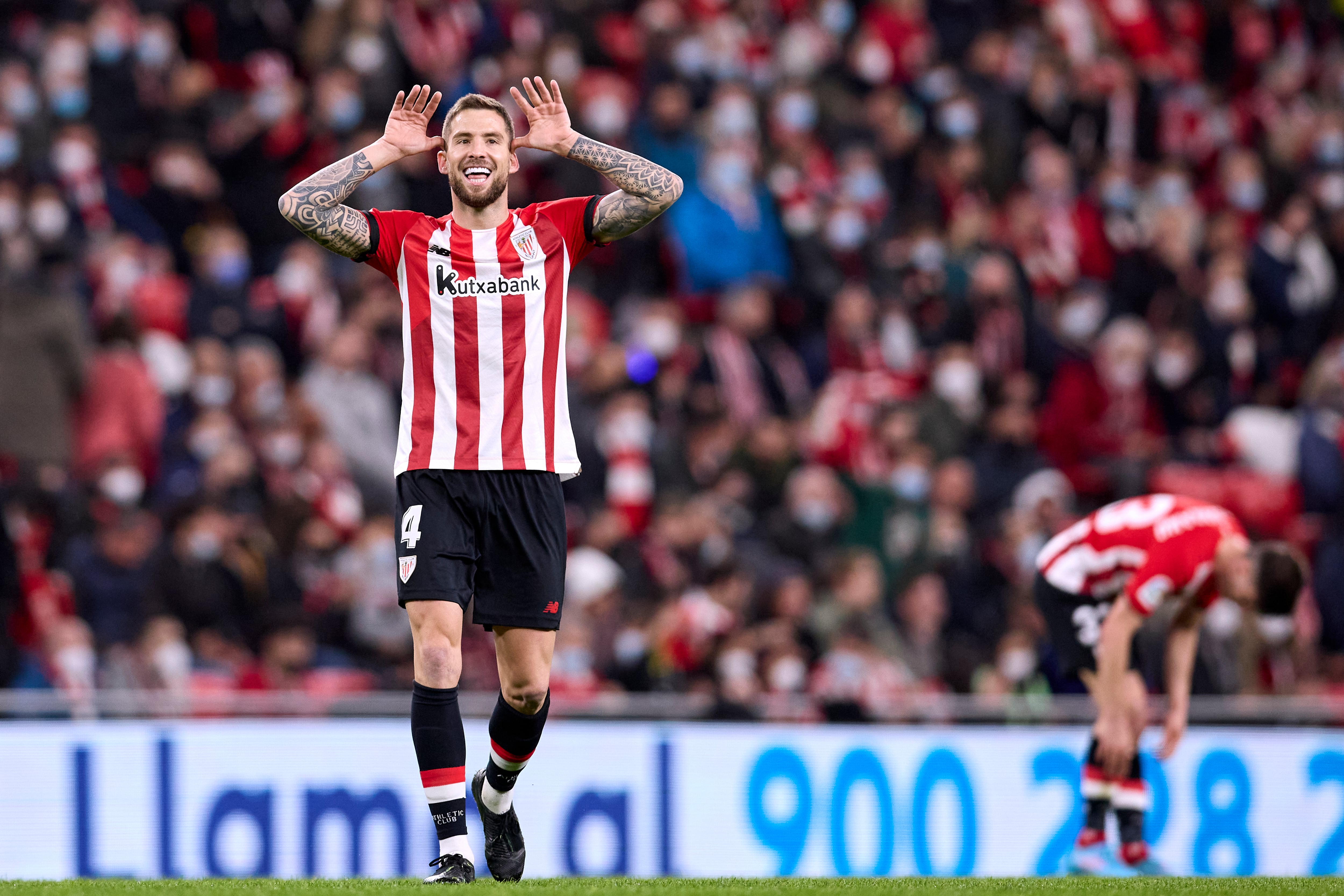 Iñigo Martínez celebra el gol de la remontada ante el Espanyol