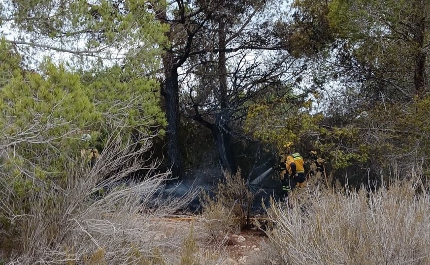 Imagen de archivo de un incendio forestal en Ibiza