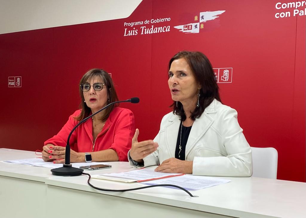 Las candidatas del PSOE por Palencia, Rosa Aldea y María Luz Martínez Seijo