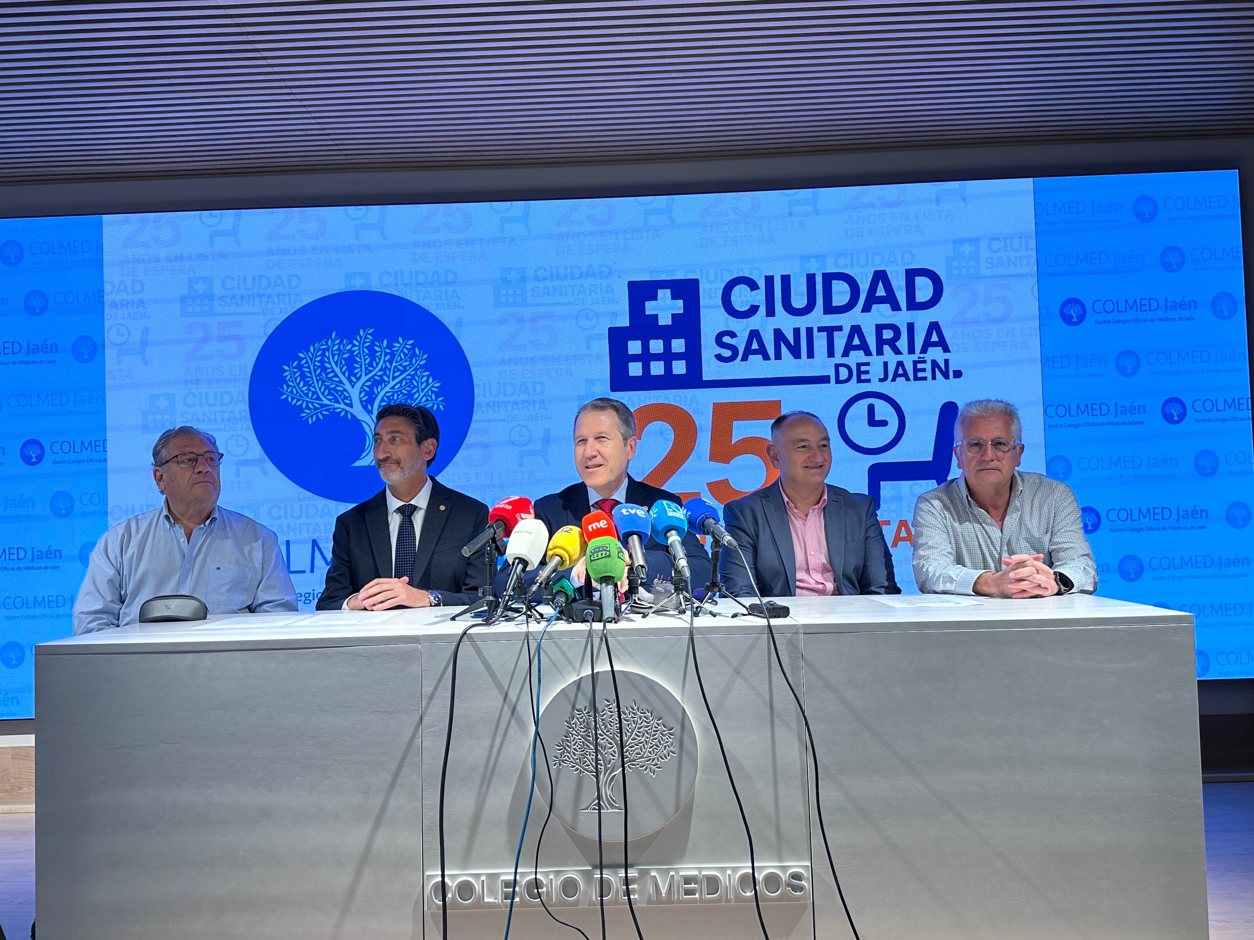 Junta directiva del Colegio de Médicos de Jaén.