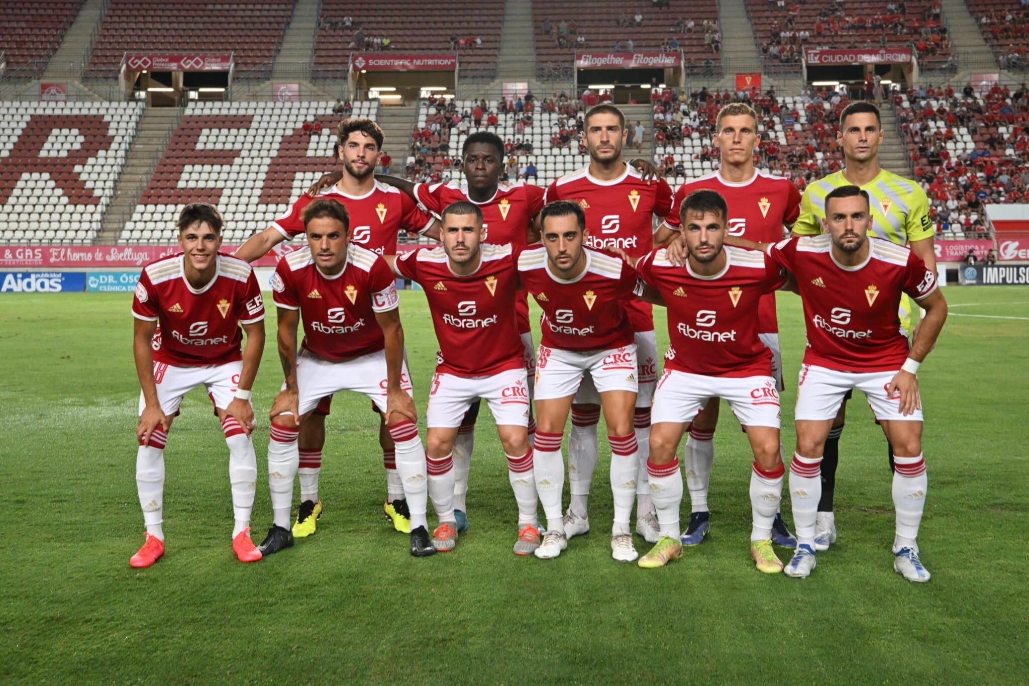 Once del Real Murcia en su debut en 1ªRFEF