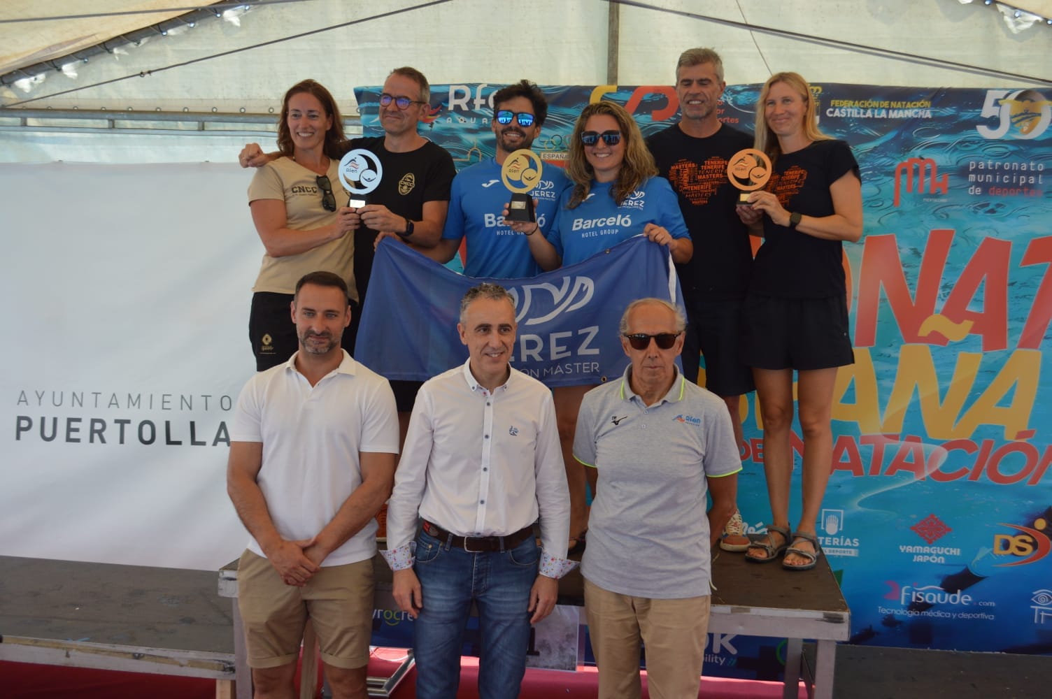 Triplete historico del Jerez Natación Máster