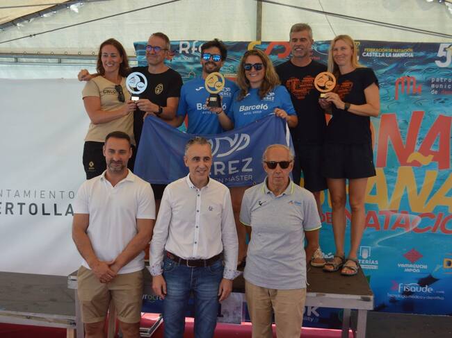 Triplete historico del Jerez Natación Máster