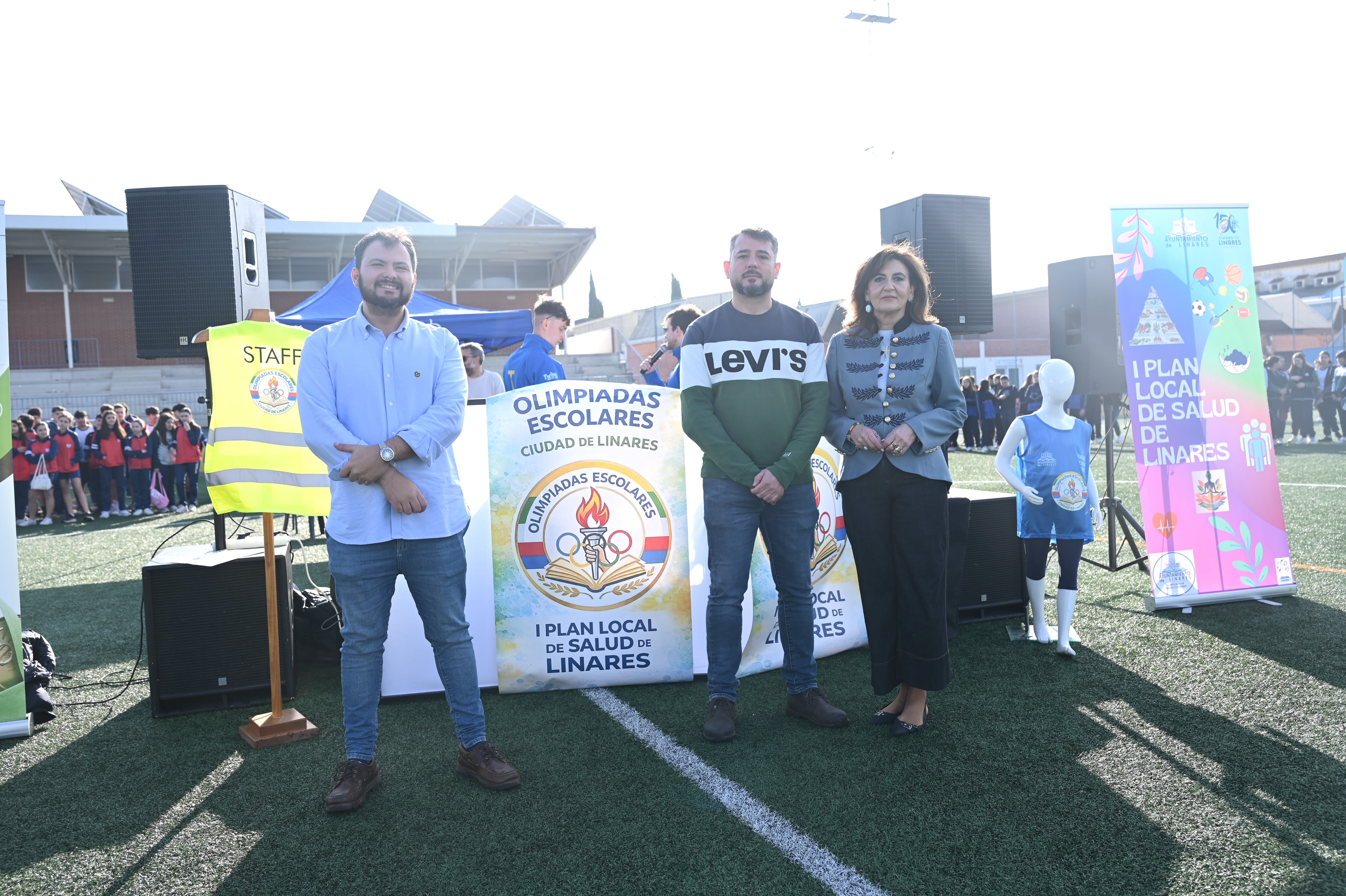Inauguración de las Olimpiadas Escolares del presente ejercicio 2026 en Linares.