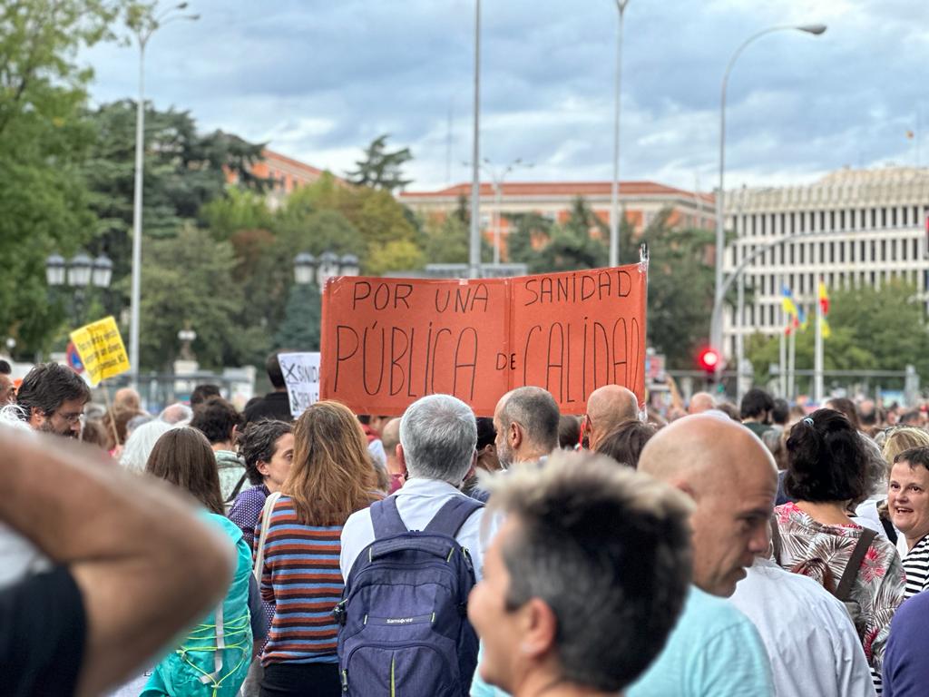 Manifestación por la Sanidad Pública en Madrid