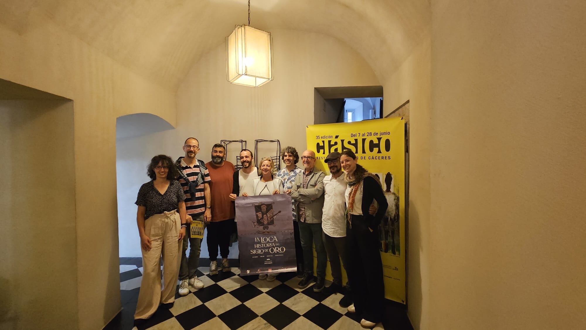 Presentación de la segunda semana de programación del Festival de Teatro Clásico de Cáceres, en el restaurante Torre de Sande.