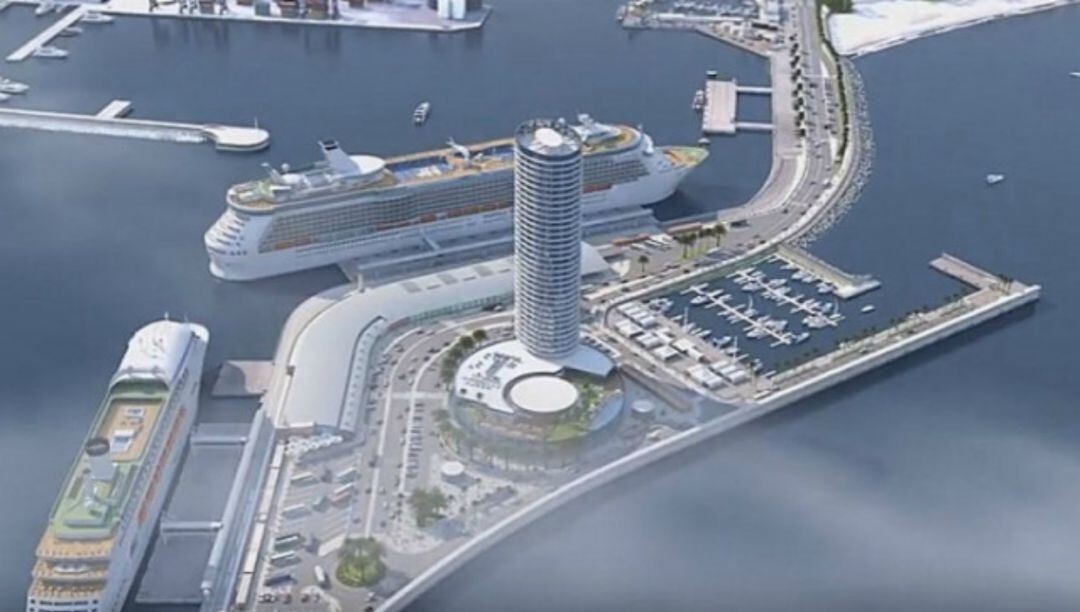 El proyecto de hotel en el puerto de Málaga