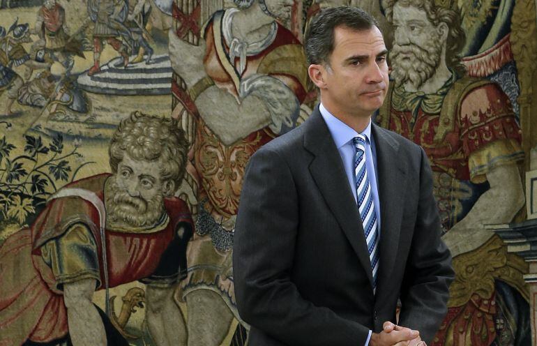 El rey Felipe, durante la ronda de contactos con los partidos políticos