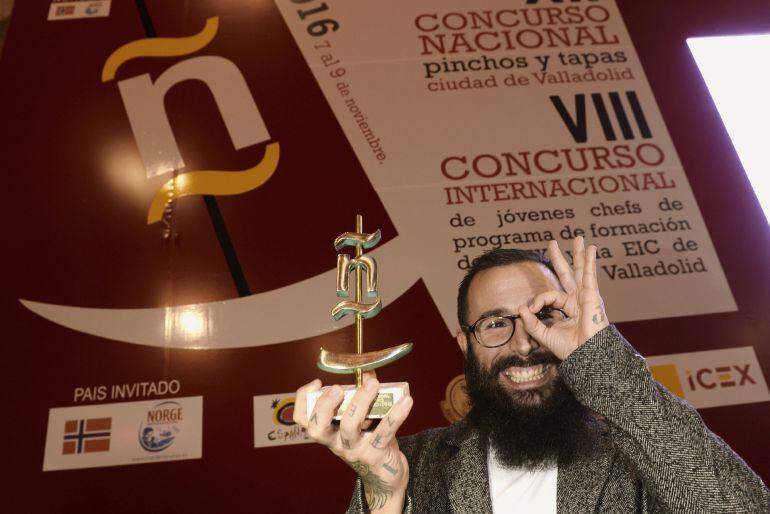 Alberto Montes del restaurante Atrio de Cáceres se ha proclamado vencedor del XII Concurso Nacional de Pinchos y Tapas.