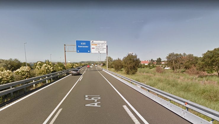 Autovía A67 entre Torrelavega y Santander