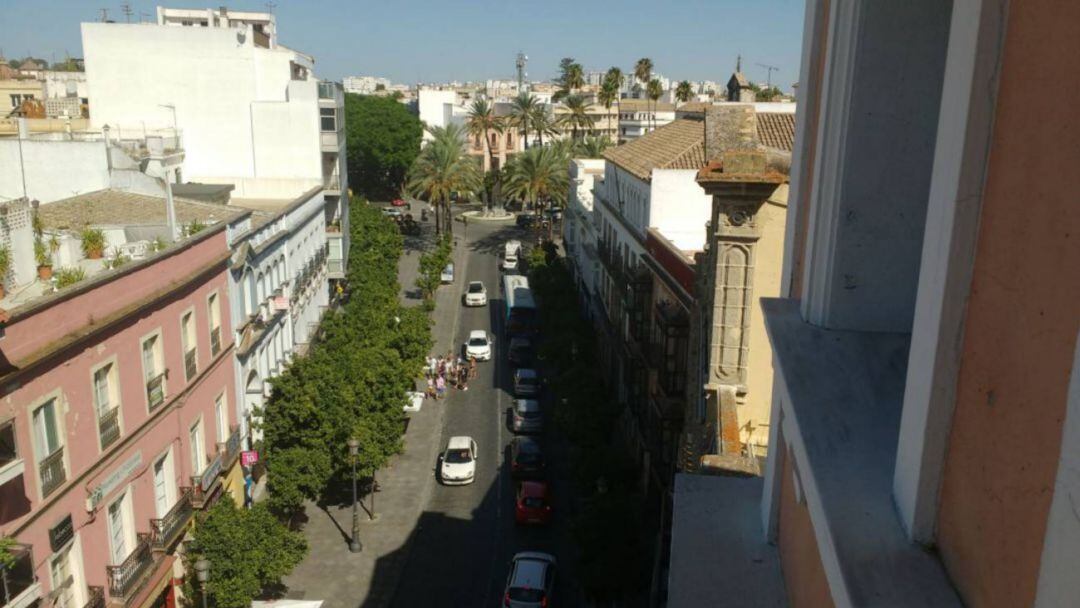 Calle Larga, en Jerez