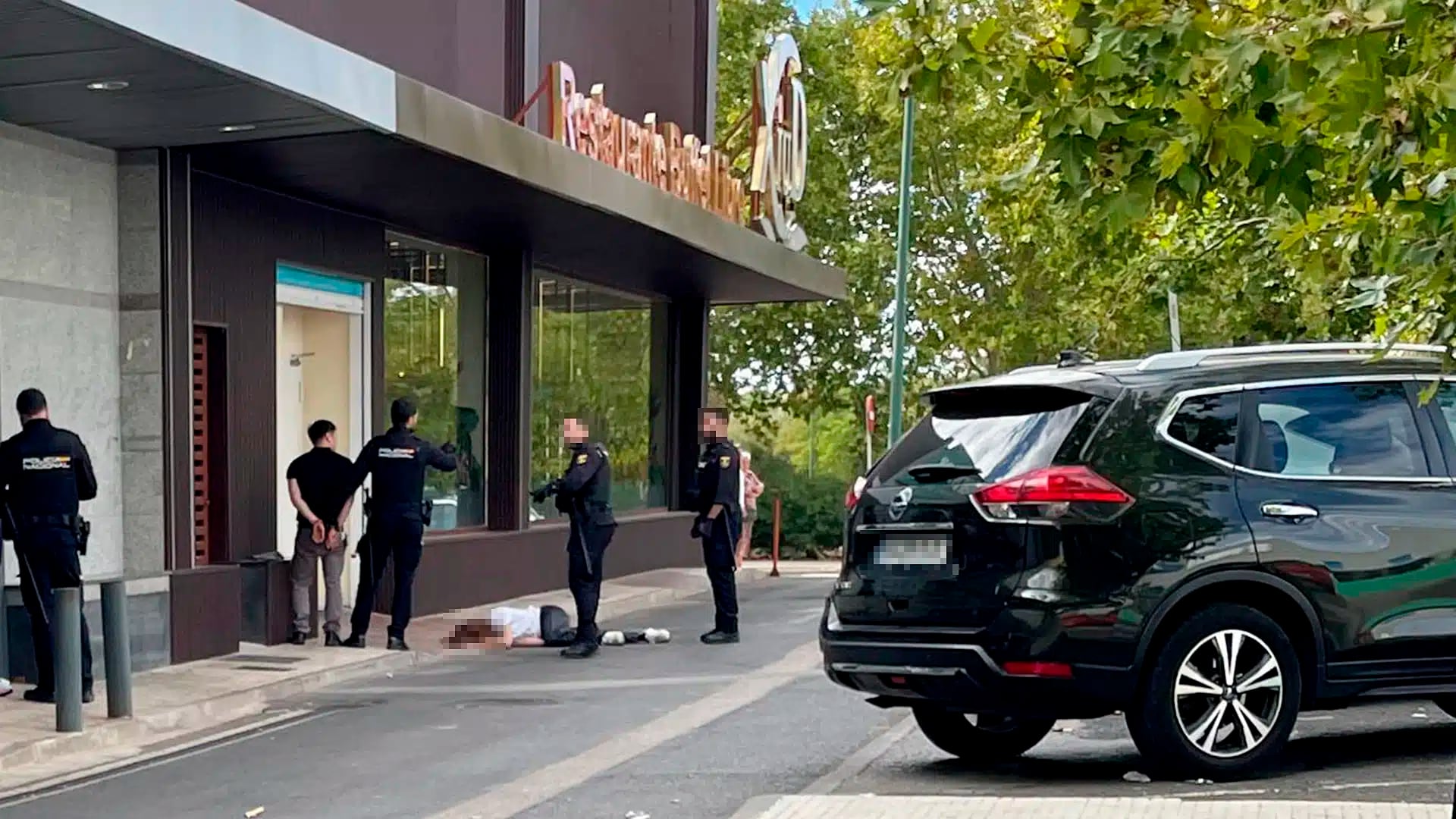 Imagen de la detención que ha dado pie al bulo