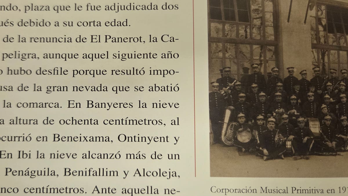 La Cabalgata de 1914, único antecedente de suspensión por nieve