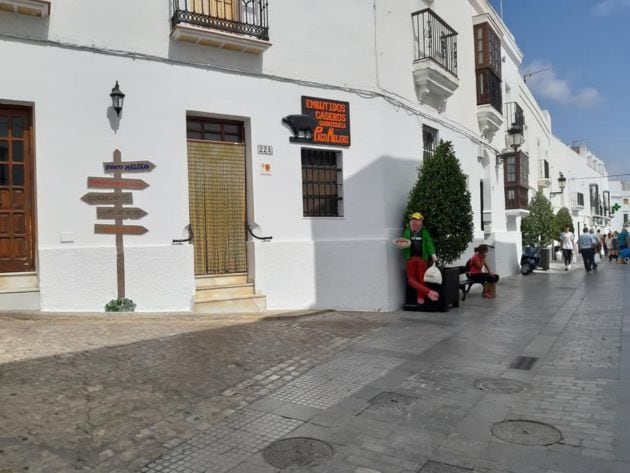 Exterior de la carnicería de Paco Melero en Vejer