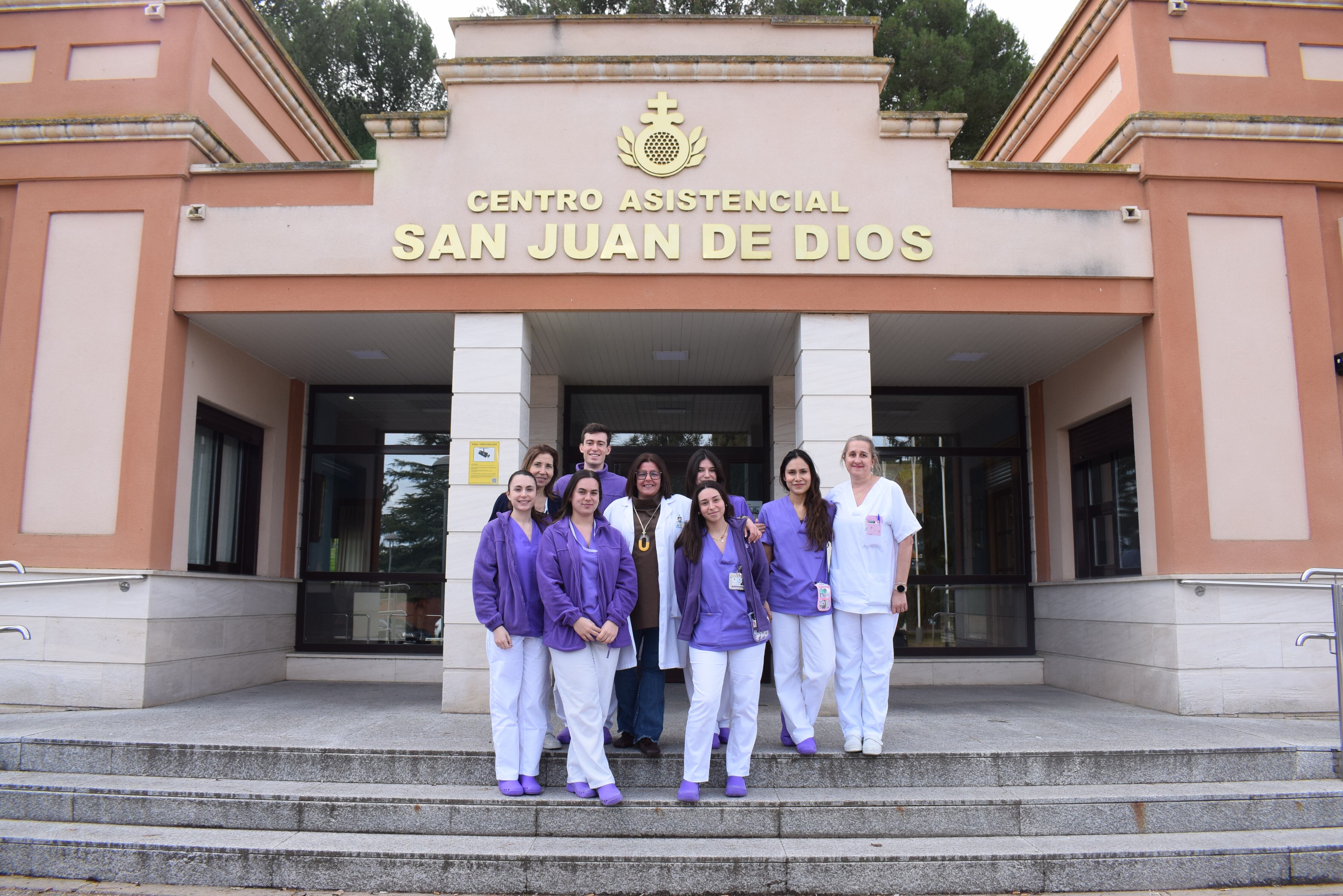 7 Alumnas de la Escuela de Enfermería realizan sus prácticas en el Centro Asistencial San Juan de Dios de Palencia