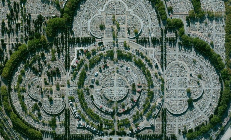 Cementerio de la Almudena desde el cielo. 