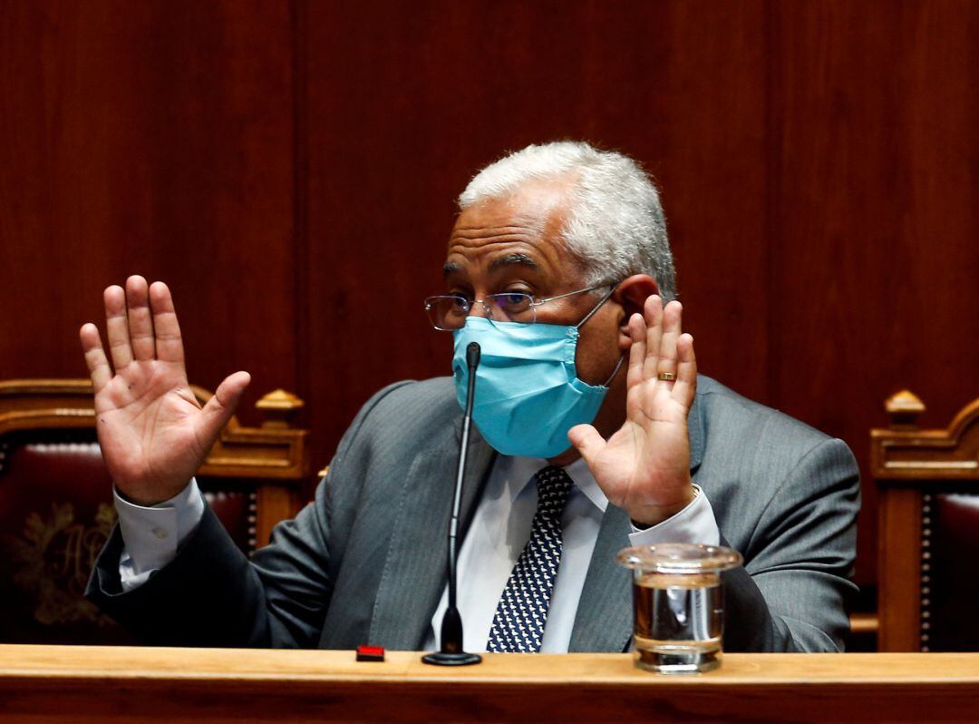 El primer ministro portugués, Antonio Costa, en el parlamento nacional.