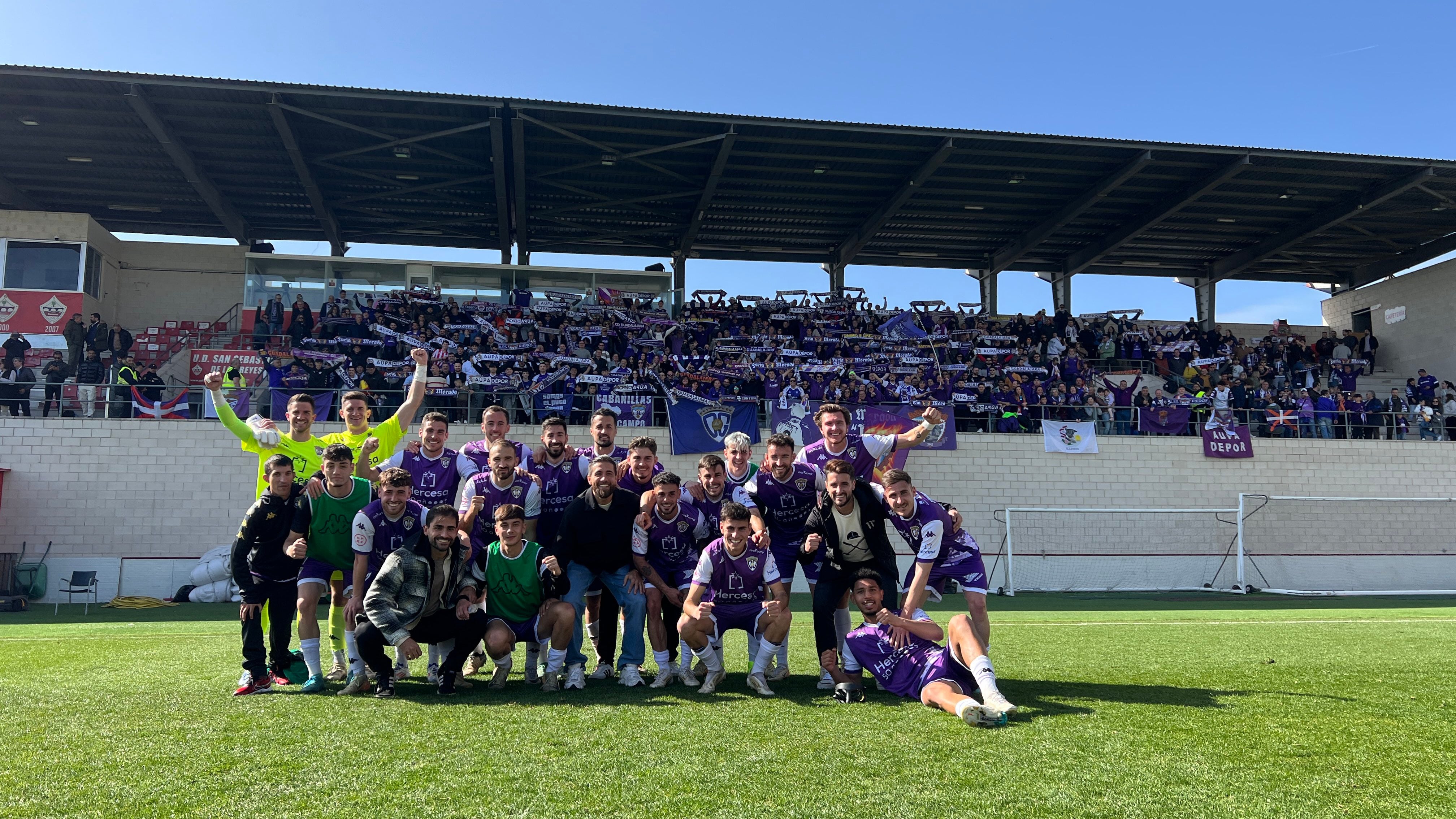 Jornada 23, 2RFEF Grupo V. UD Sanse-CD Guadalajara (Municipal El Prado). Foto: X @deporguada