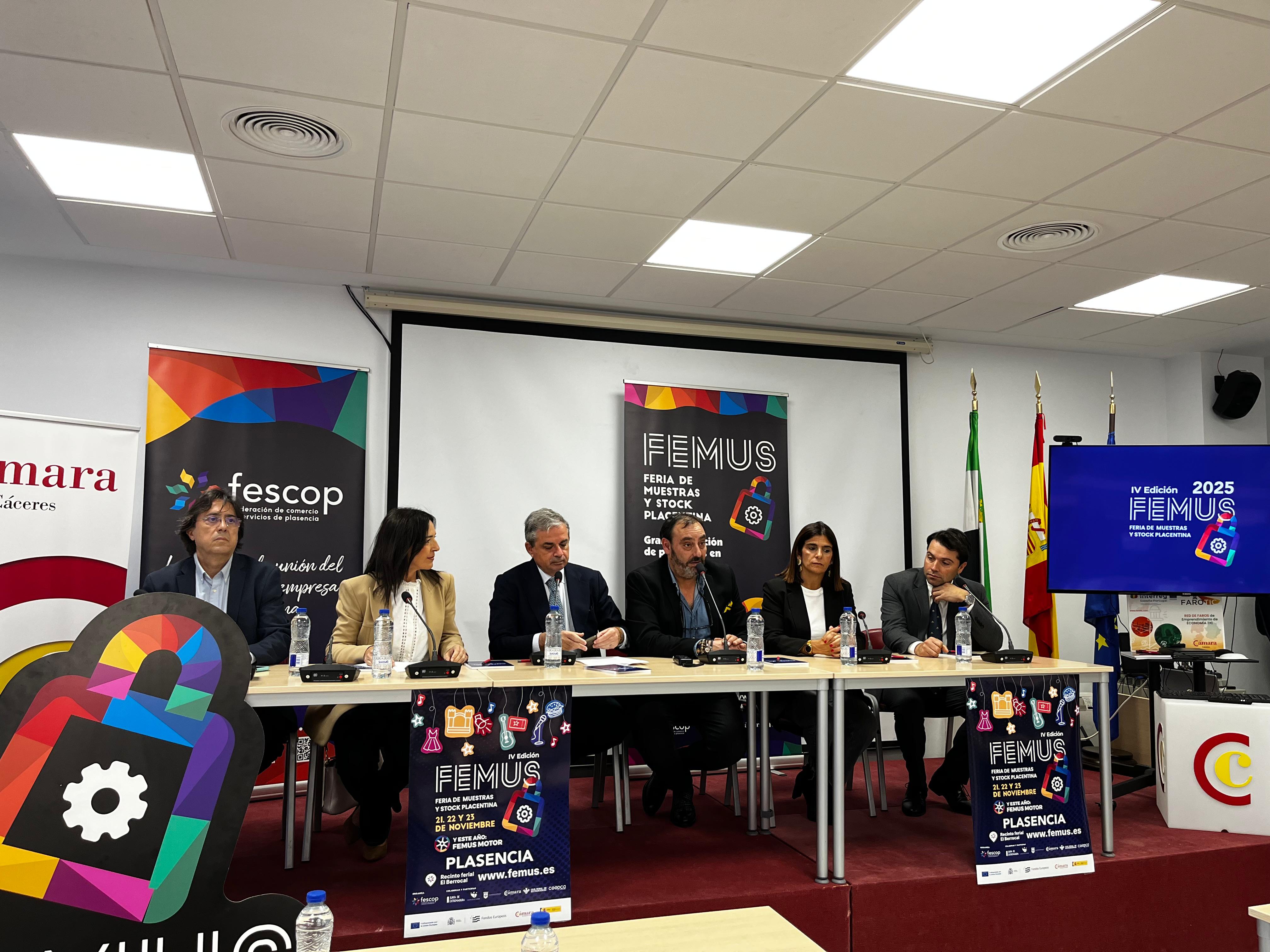 Presentación de FEMUS 2025 en la Cámara de Comercio de Cáceres en Plasencia