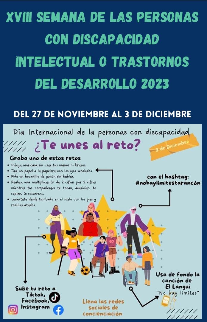 Cartel de la XVIII Semana de la Discapacidad en Tarancón