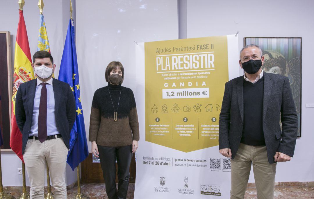 José Manuel Prieto, Diana Morant y Ferran Martínez 