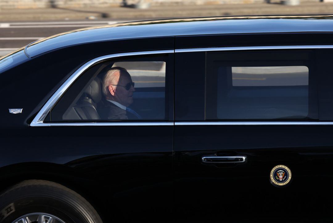 Biden durante una reunión con Vladimir Putin