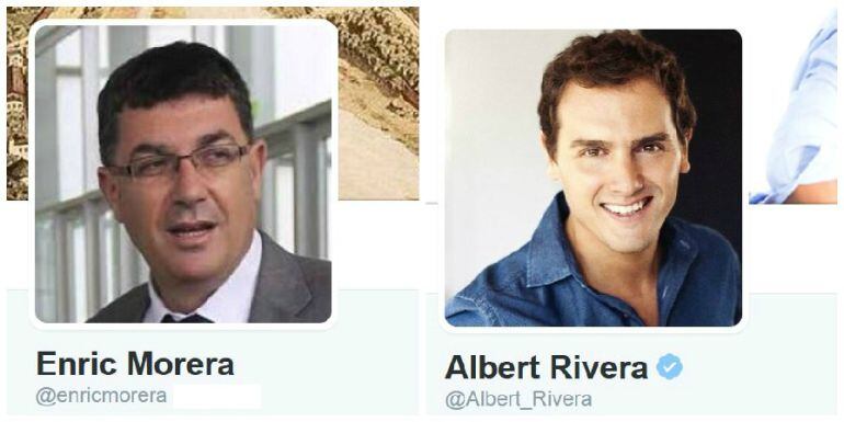 Perfiles de Enric Morera y Albert Rivera